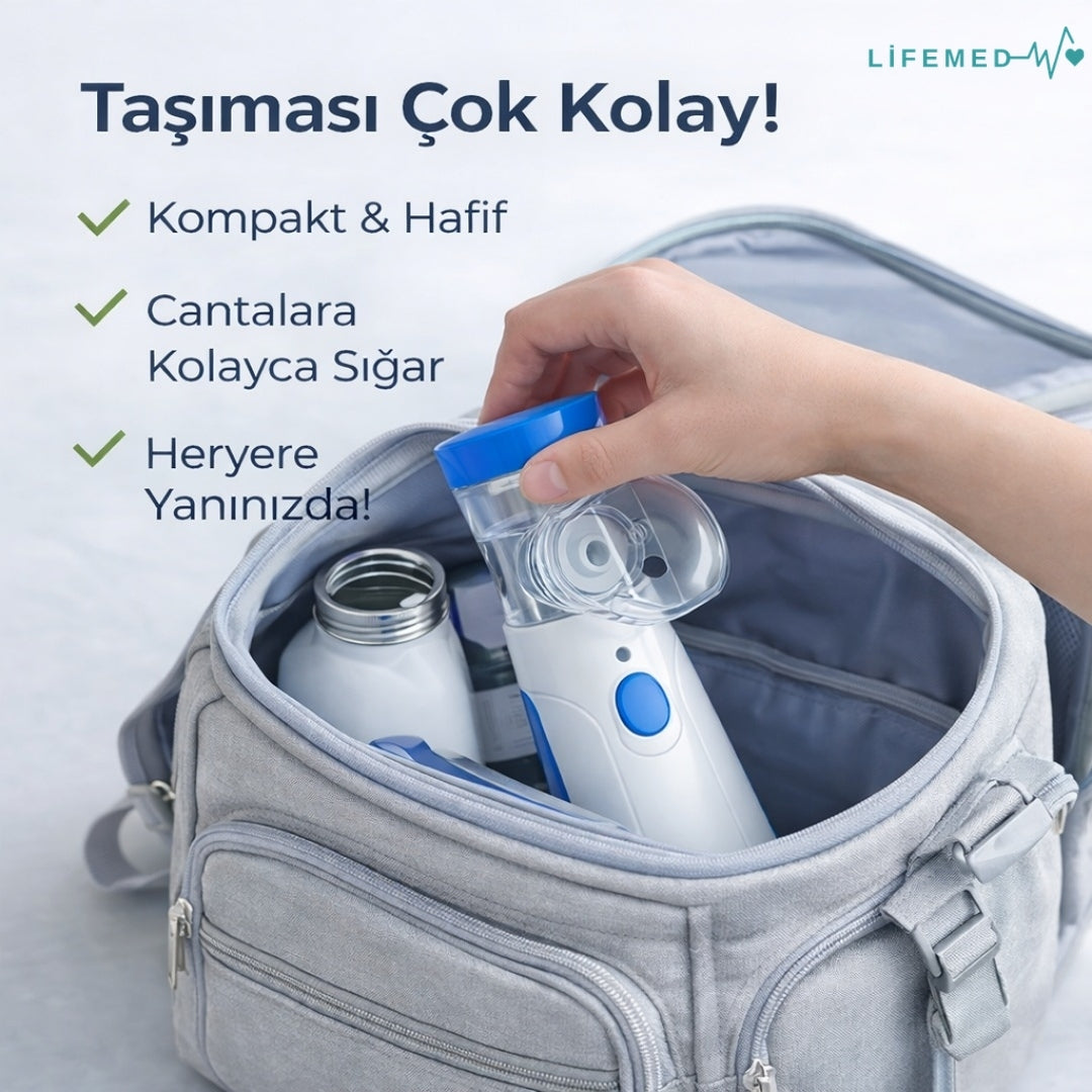 LifeMed™  Taşınabilir Nebulizatör (Buhar Makinesi)