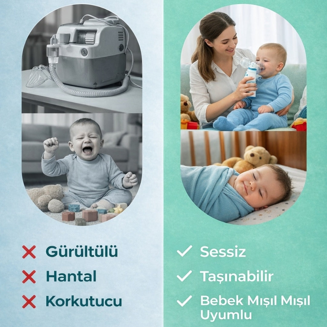 LifeMed™  Taşınabilir Nebulizatör (Buhar Makinesi)